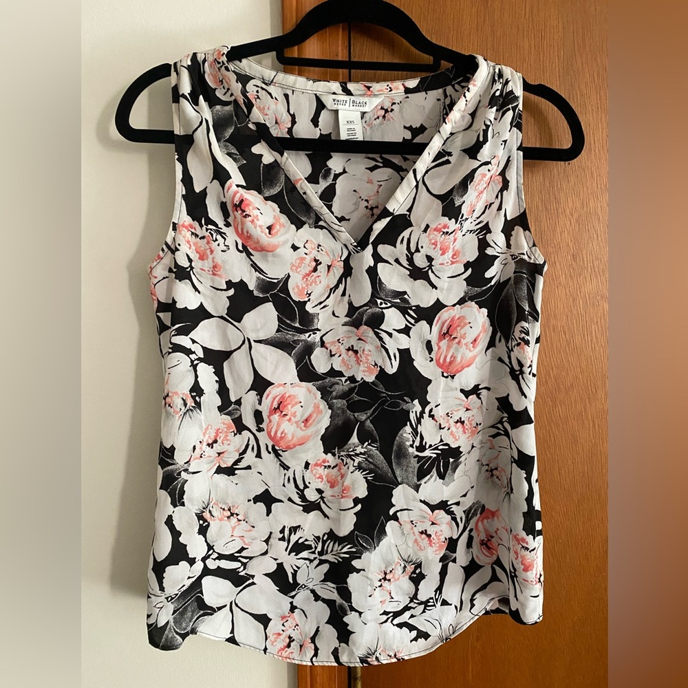 WHBM Floral blouse